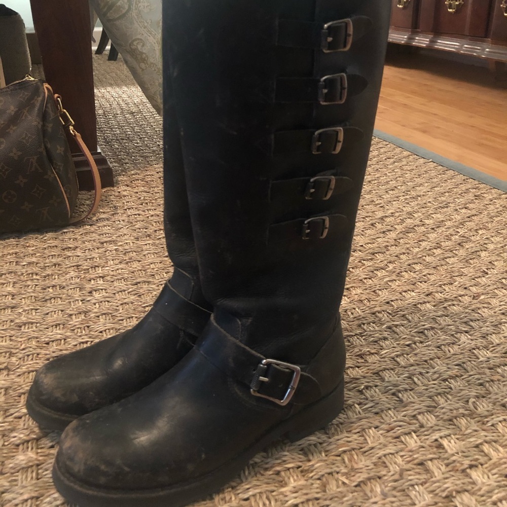 FRYE Veronica Buckle, Black Boots, Size 5💜